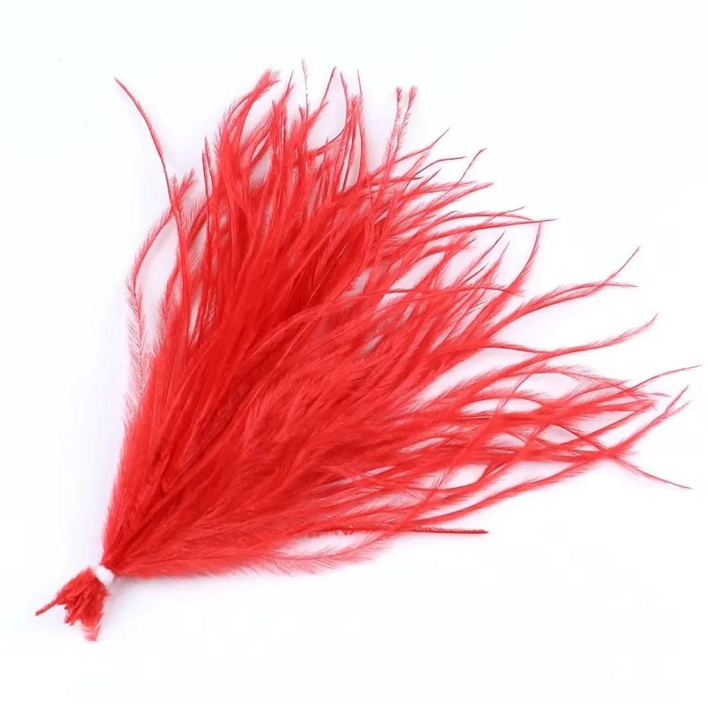 100 Uds cinta borla plumas de avestruz costura disfraces 10-15cm pluma de avestruz Natural Multicolor DIY Plumas decorativas sueltas