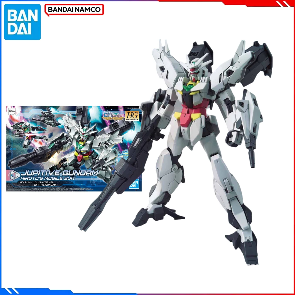 

Оригинальные комплекты моделей Bandai Gundam 1/144 HGBD:R 013, аниме-фигурка Jupitive Gundam, экшн-модель, игрушки, фигурка, подарок для детей
