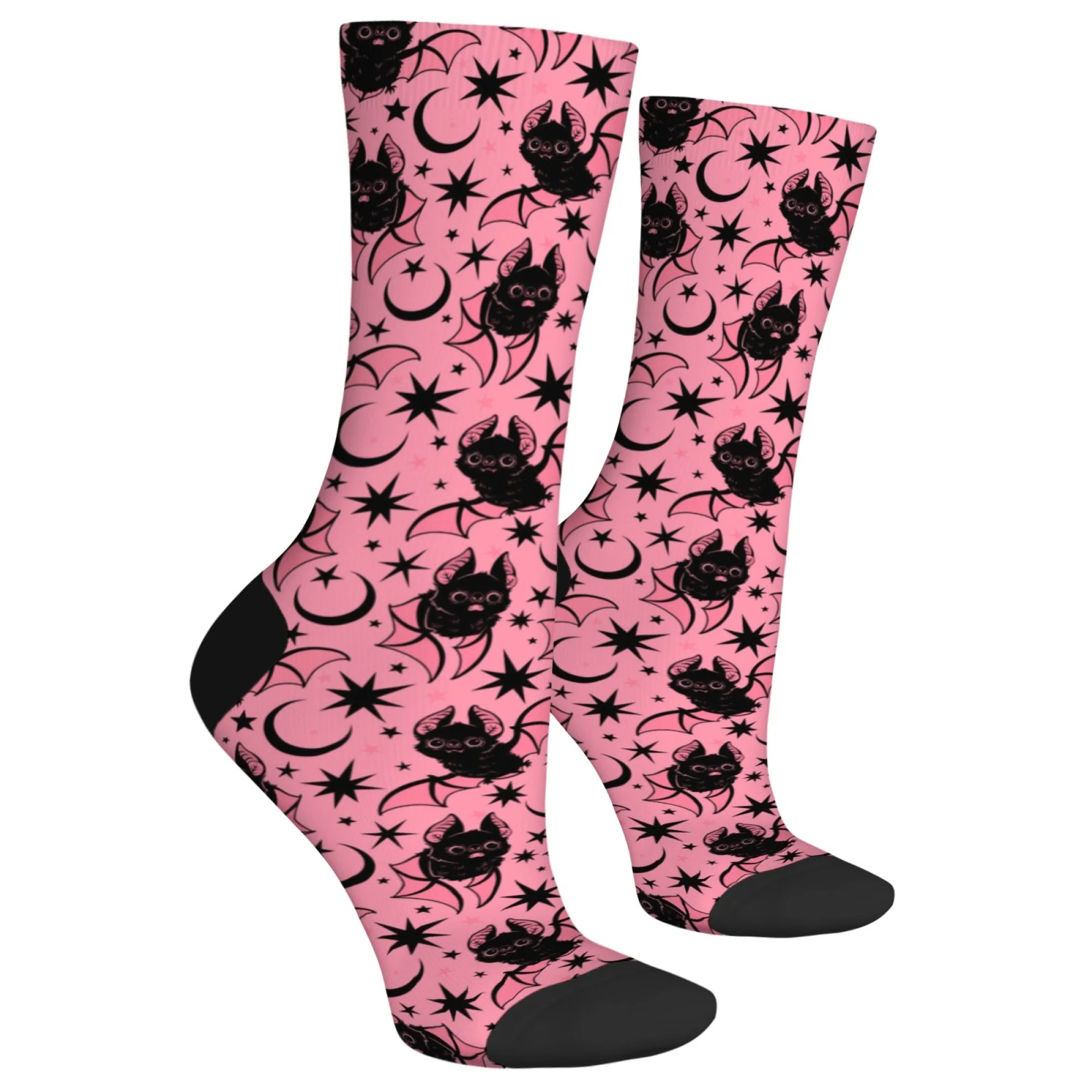 Mysterious Cartoon Bat Socks Harajuku Style Novelty Funny Men's Socks Street Happy Hip-Hop Personality Trend Socks Unisex Gift