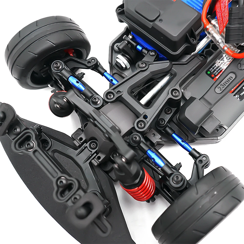 AXSPEED 9Pcs Metal Linkage Steering Link Rod Set for 1/10 Scale 4-Tec 2.0 VXL AWD Chassis #83076-4 RC Car Model Upgrade Parts
