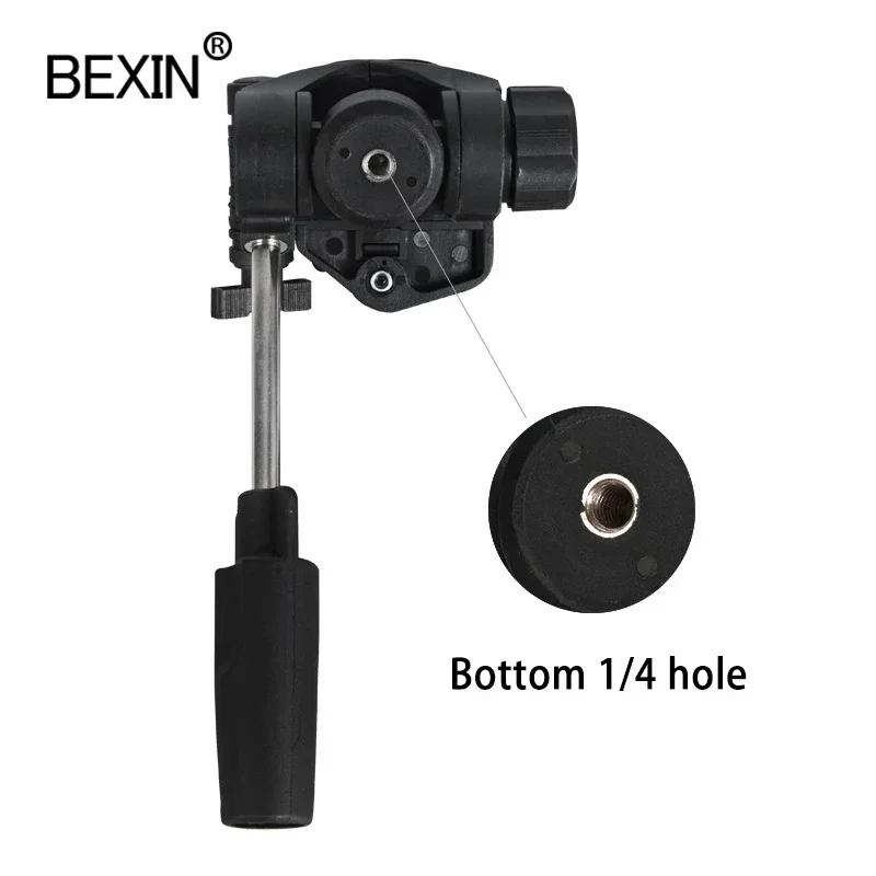 Cabeça de fluido hidráulico universal para câmera DSLR, cabeça panorâmica do tripé, 360 graus giratória, placa de liberação rápida, monopé, FH6, FH8