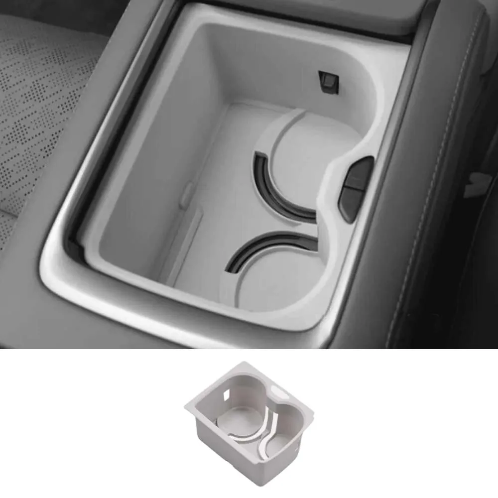 Car Decoration  Center console cup holder mat For ZEEKR 7X 2024-2026 Black White Grey Car Upgrade Modify A Car