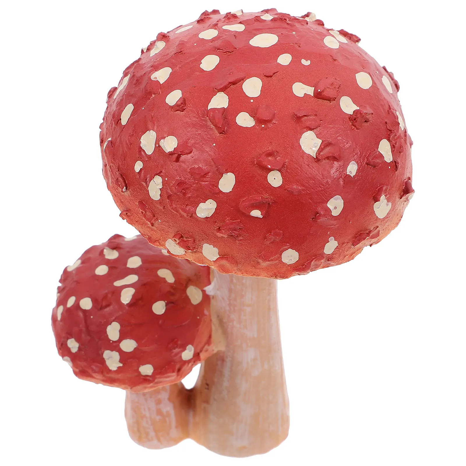 

Mushroom Ornament Garden Miniature Statue Mushrooms Statues Sculpture Glass Decor Figurines Decorative Decoration