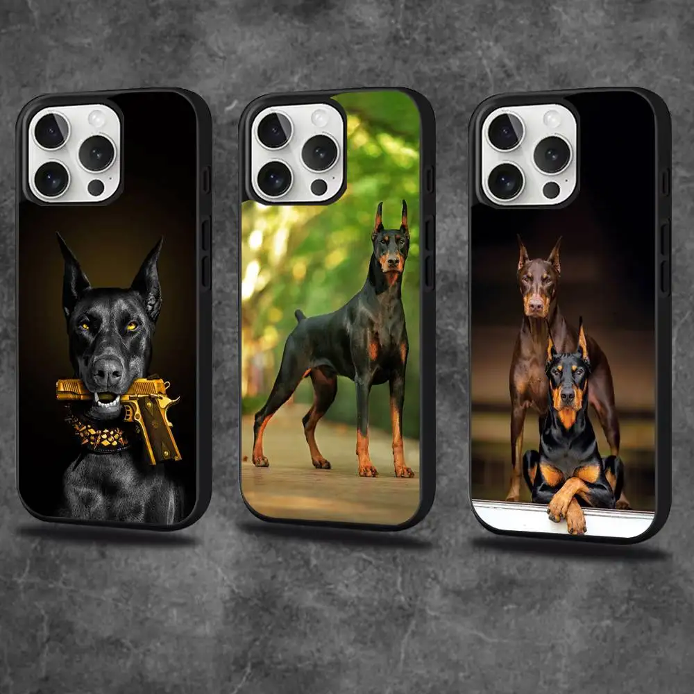 

Doberman dog Phone Case For iPhone 16,15,14,13,12,11,Pro,Max,Plus,Mini,SE4,E Magnetic Magsafe Wireless Charging