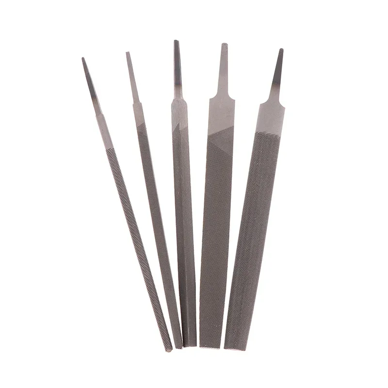 1/5Pcs 6 Inch Steel Files Set Flat/Round/Half Round/Triangle/Square For Metalworking Woodworking Steel Rasp File Flat