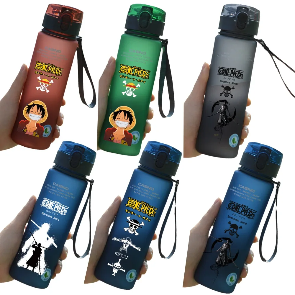 ONE PIECE Monkey D. Luffy Roronoa Zoro Portgas D  Ace Cup Anime Figure PC Large Capacity Sports Water Drink Cup Boys Gifts