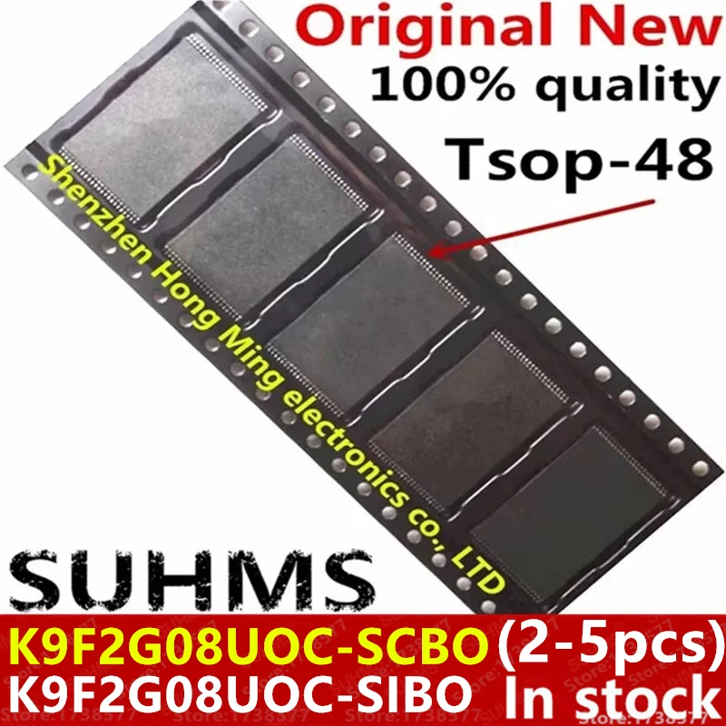 (2-5piece)100% New K9F2G08UOC-SCBO K9F2G08UOC-SIBO K9F2G08U0C-SCB0 K9F2G08UOC-SIB0 TSOP-48