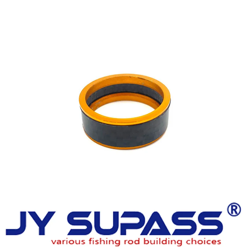 JY SUPASS 2pcs R6 fishing rod building kit Trim Ring For Fuji Reel Seat Carbon Fiber wholesale  DIY fishing rod Repair