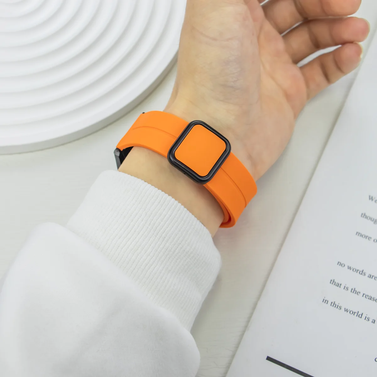 Tali Silikon untuk Jam Tangan Samsung Galaxy 7 6 5 4 40/44Mm Gelang Jam Tangan Olahraga Magnetik Gelang Jam Tangan Galaxy Pas Cepat 6 Klasik