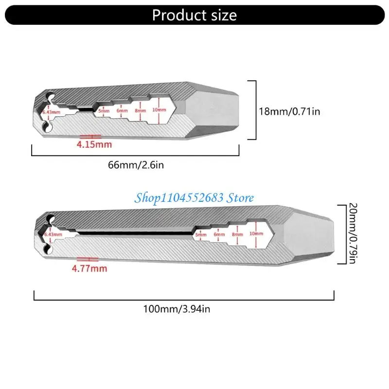 Y6GD Small Titaniums ALLIAG PRY BAR COMPACTIVENT PORTABLE CORDE COURTIVER CEYRING ACCESSOIRE POUR LE RADIGNE RACKET