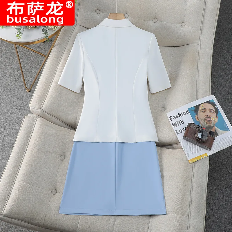 2024Spring and Summer Thin Professional LeisureOLTemperament Suit Dress Suit Goddess Temperament Slim-Fit Suit Jacket