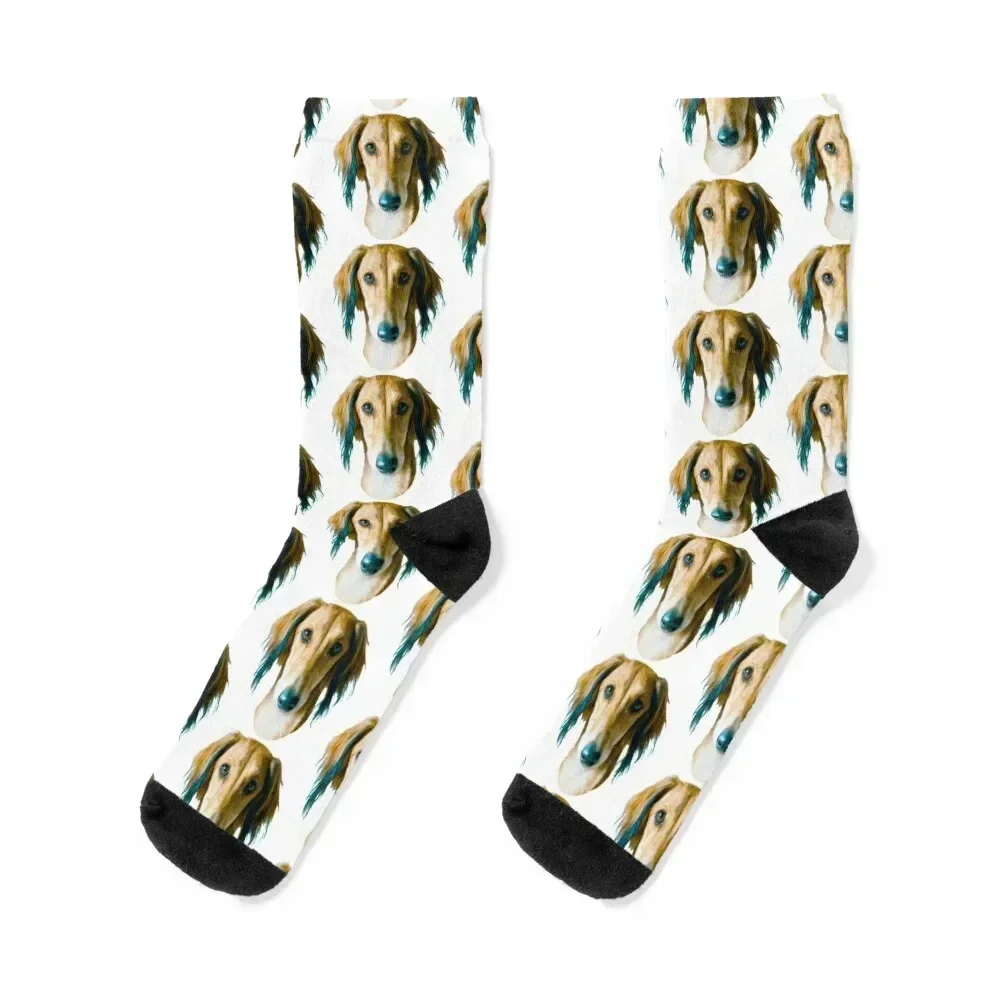 

Fabulous Brown Saluki Socks Hiking boots set kawaii Men Socks Luxury Brand Women's
