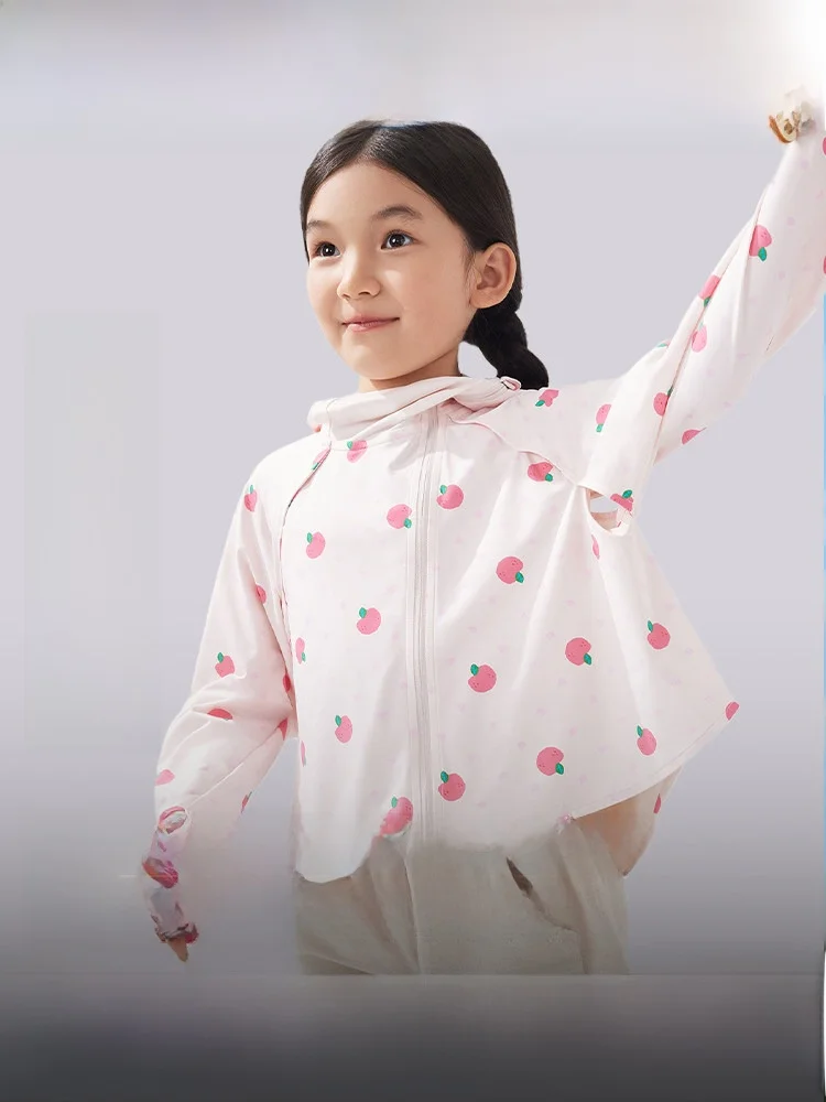 

Banana Le Children's Sun Protection Clothing Cool Sensation Breathable Qui Dry Ice Silk Beach UV Protection Long Ice Skin...