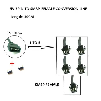 Kabel ASUS pro více konektorů 5V 3pin 12V 4pin pro základní desku PC s ventilátorem AURA RGB, patice SM3P 10 nejlepší prodej Asus Aura Sync Hub - №7