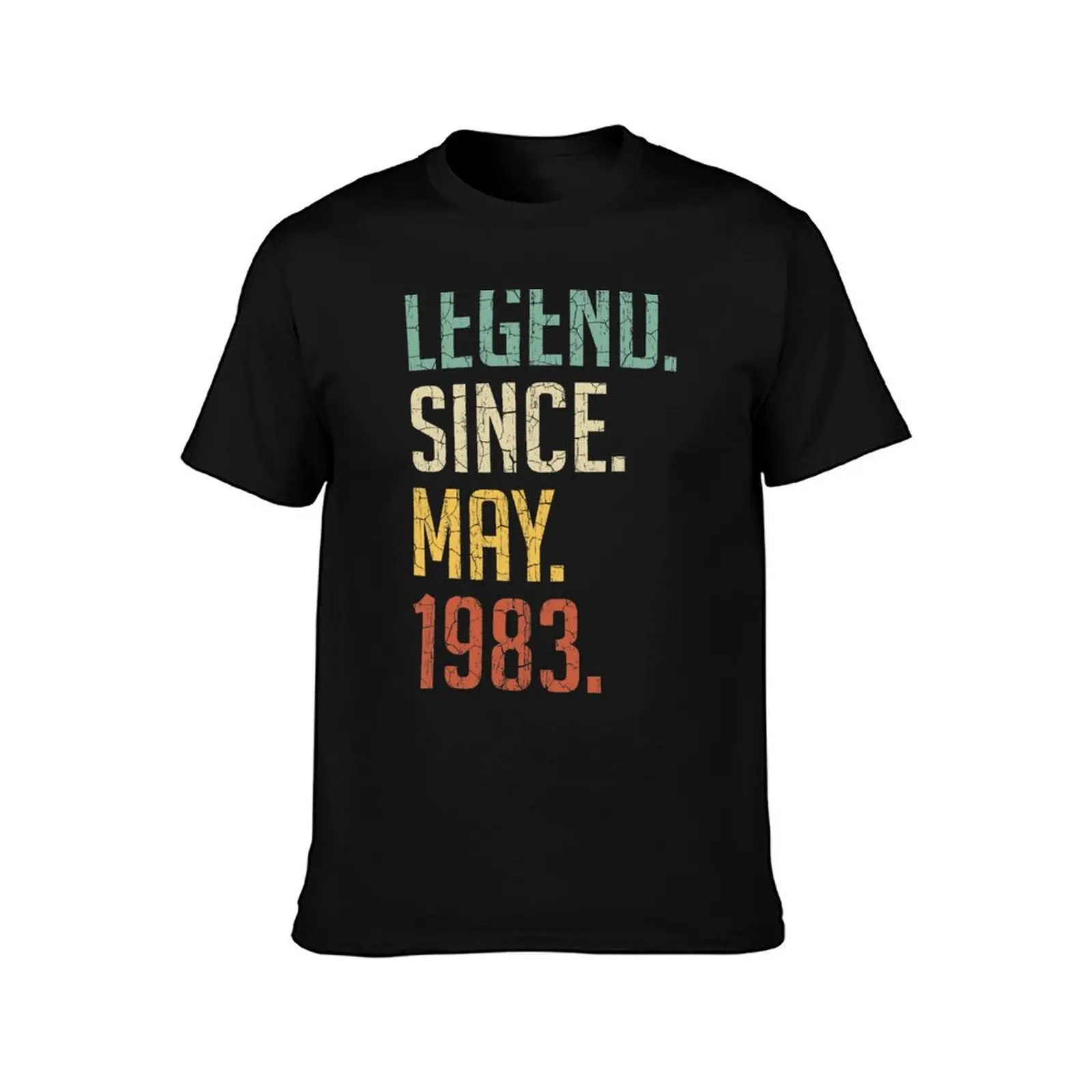 Legend Since May 1983 38th Birthday Gift 38 Years Old Vintage May 1983 T-Shirt Plus Size Non-Shrink T-Shirt