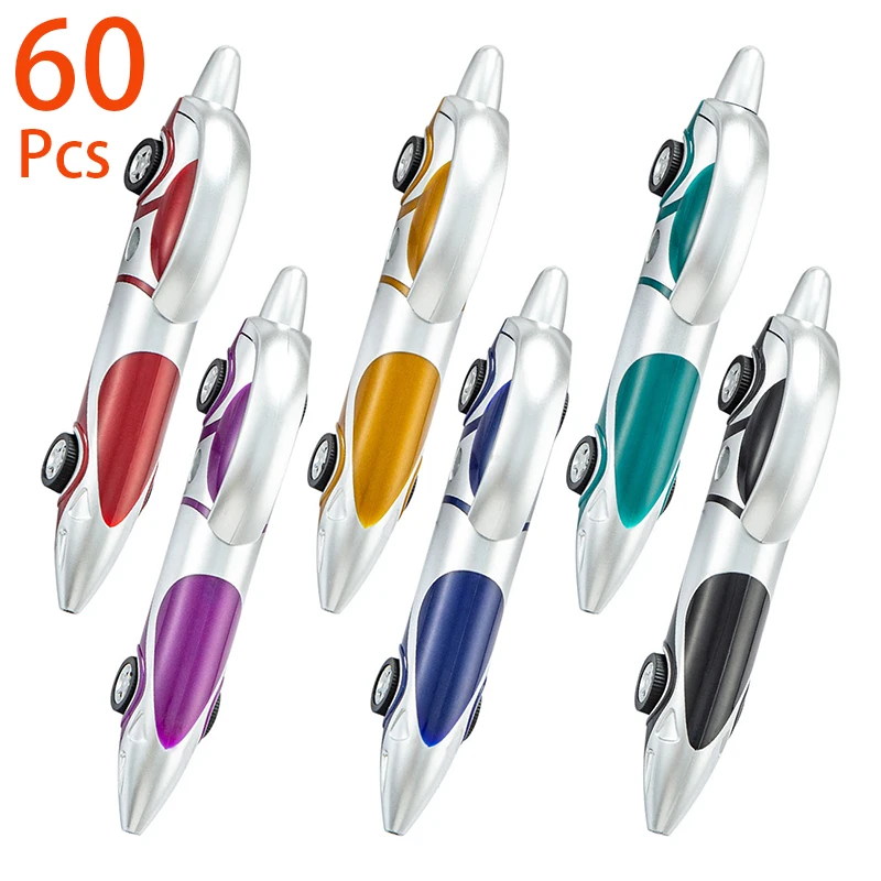 60Pcs Lovely Ball Pen Car Modeling Advertising Ballpoint Pen