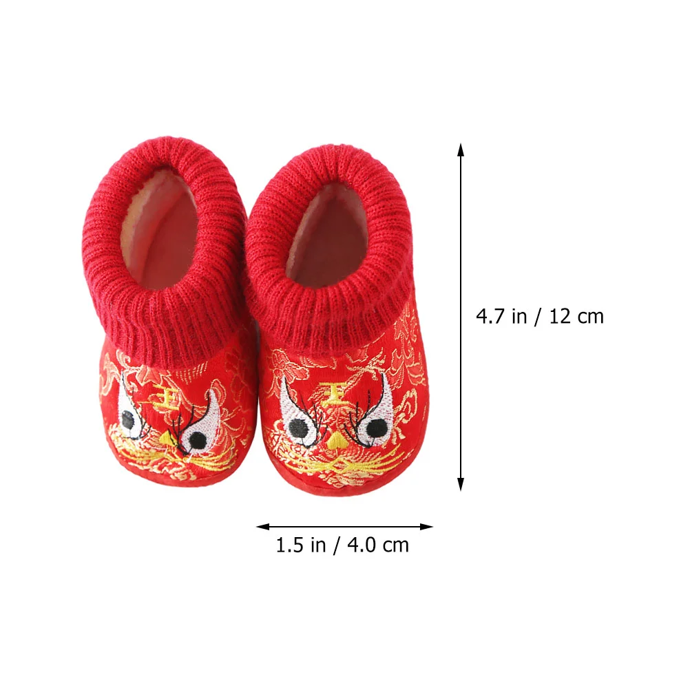 Cartoon Keep Warm Kids Short Boots Baby Shoes Children Casual Footwear Winter Leisure Autumn Embroidered Slippers for