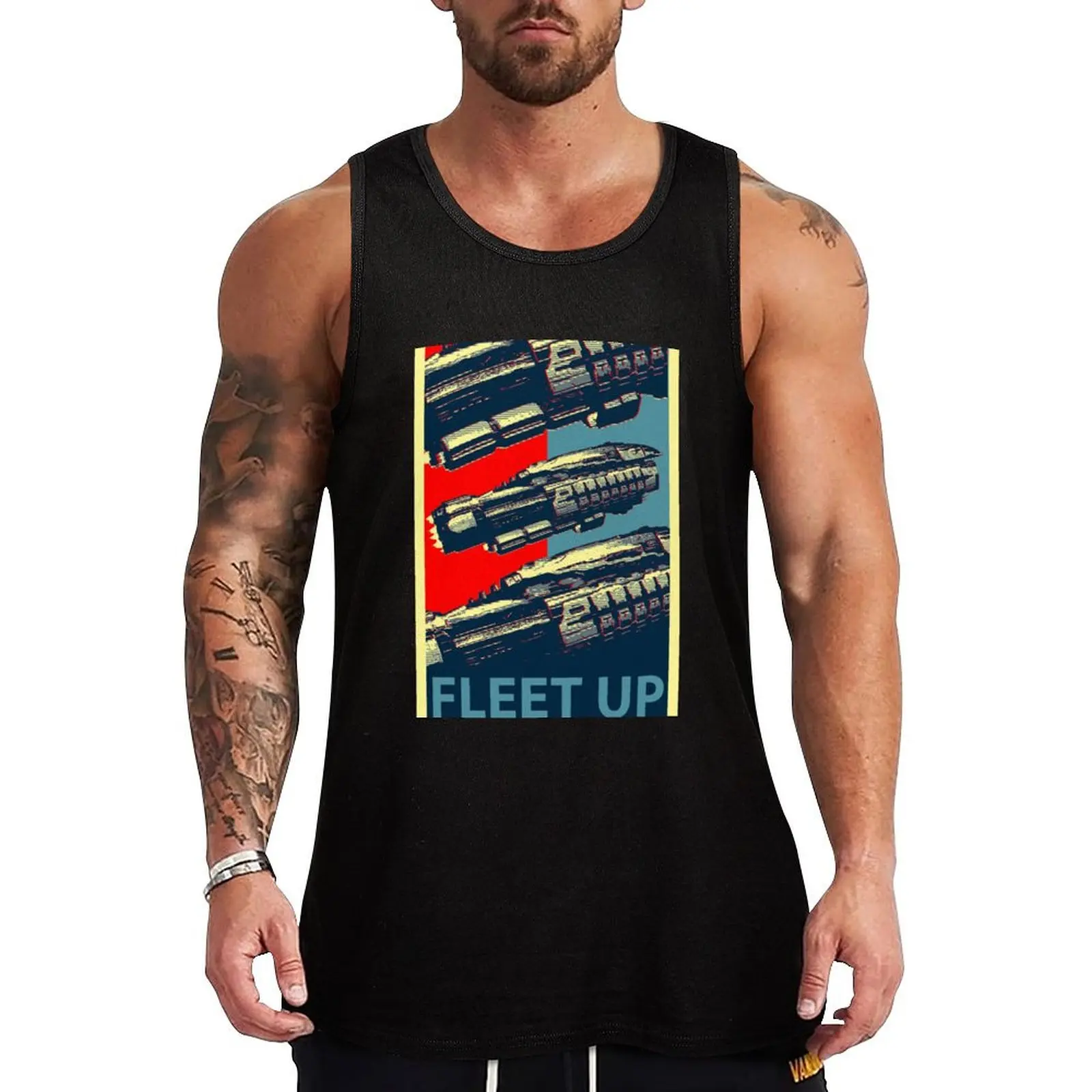 EvE Online - Fleet Up! Tank Top t-shirt Men's Bodybuilding clothing man