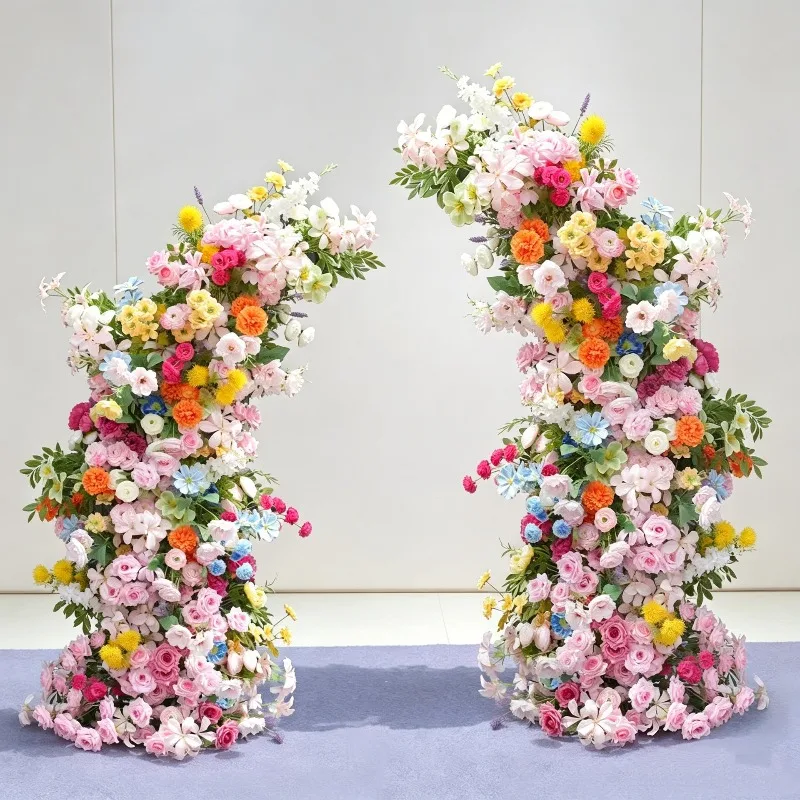 Flower Arch Wedding Party Stage Background Venue Decoration Flower Arrangement