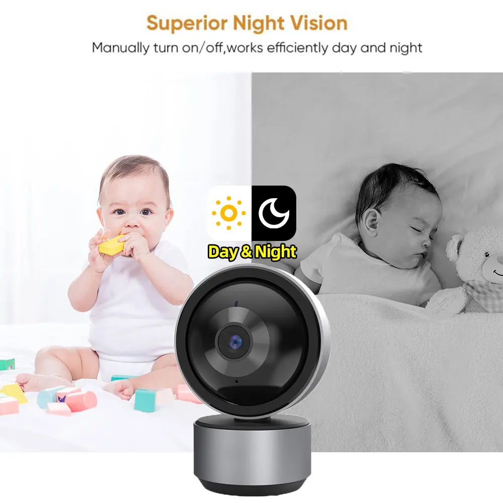 5mp Mini Ptz Wifi Camera Ai Human Tracking Indoor 5,0mp Kleur Nachtzicht Secuity Cctv Surveillance Ip Camera Tuya Smart Life