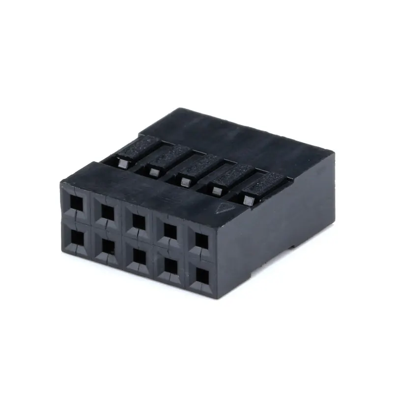 20PCS DuPont 2.54 5P 2*5P Connector Pitch 2.54MM 10 Holes Double Row Plastic Shell Plug with Bumps Dupont Connector