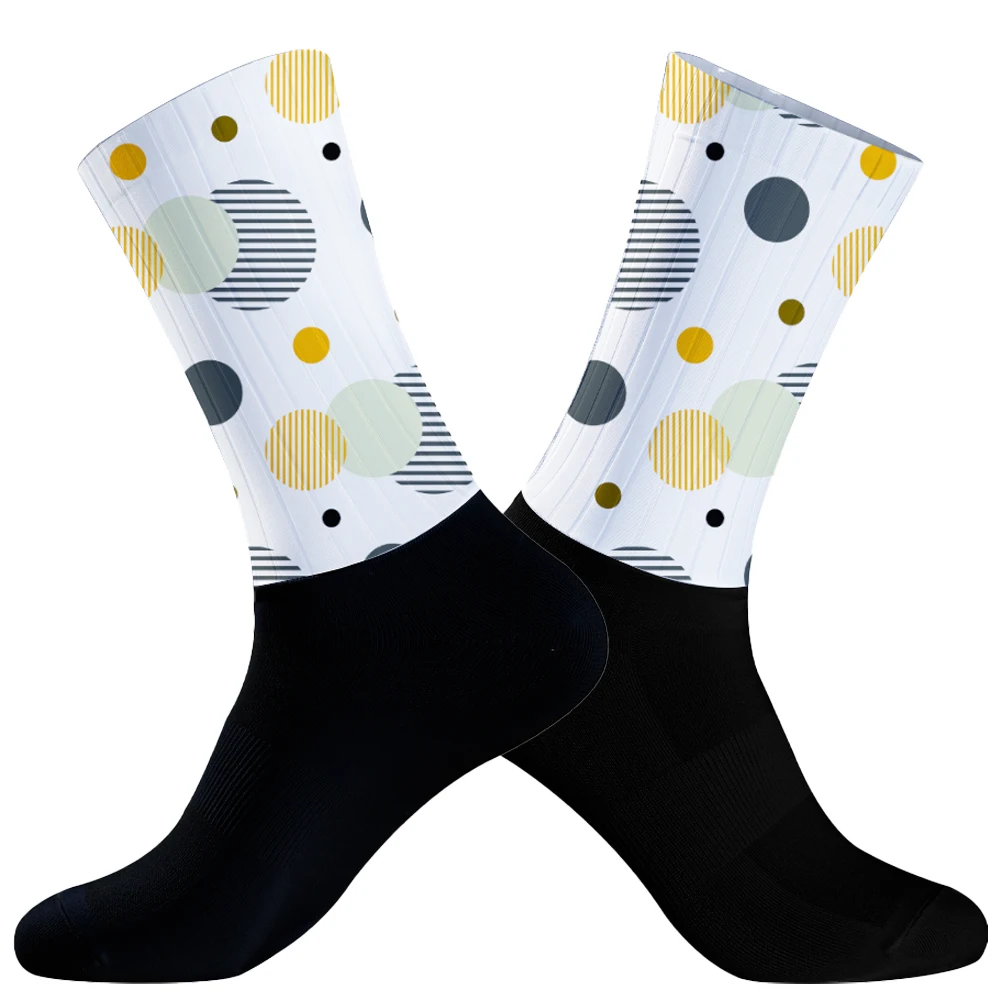 Compression Sport Socks para homens, bicicleta, ciclismo, corrida, ao ar livre, esporte