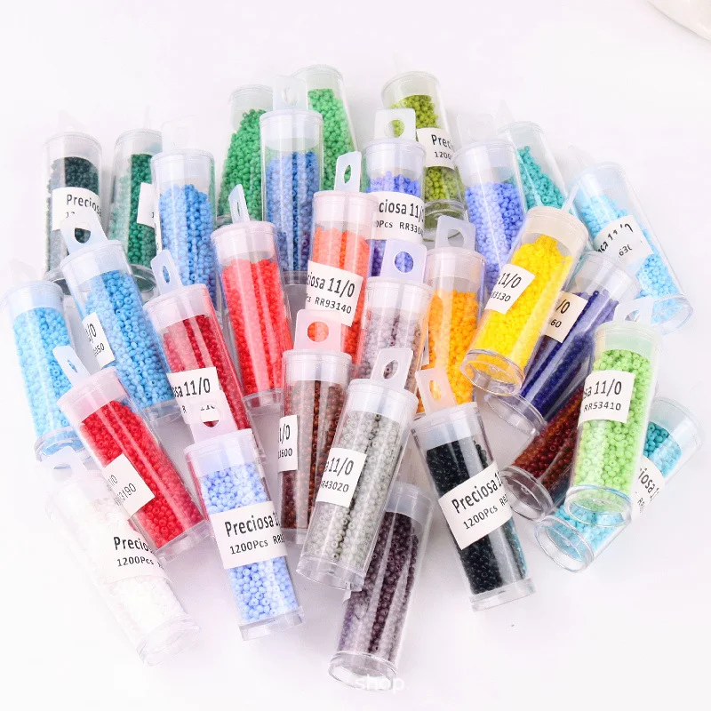 

DIY jewelry loose beads original gemstone association seed beads 10g/bottle 2mm 3m4mm opaque seed beads for handicrafts