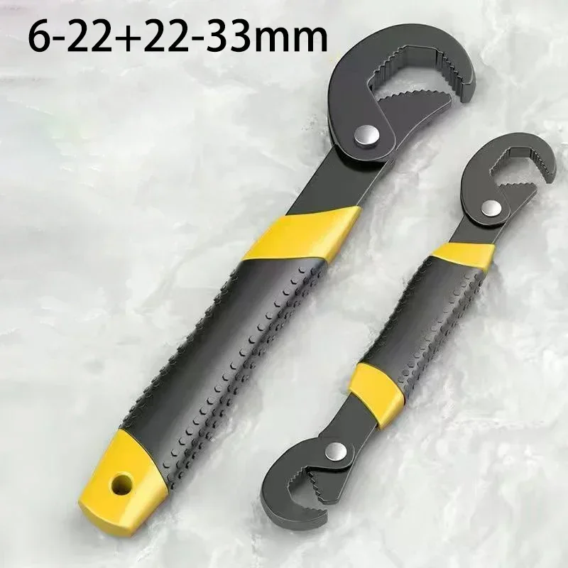 6-22 /22-33mm Tool Set Plumber Multi Hand Universal Wrench Open Spanner Steel Snap Grip High-carbon Key Dedicated Professional