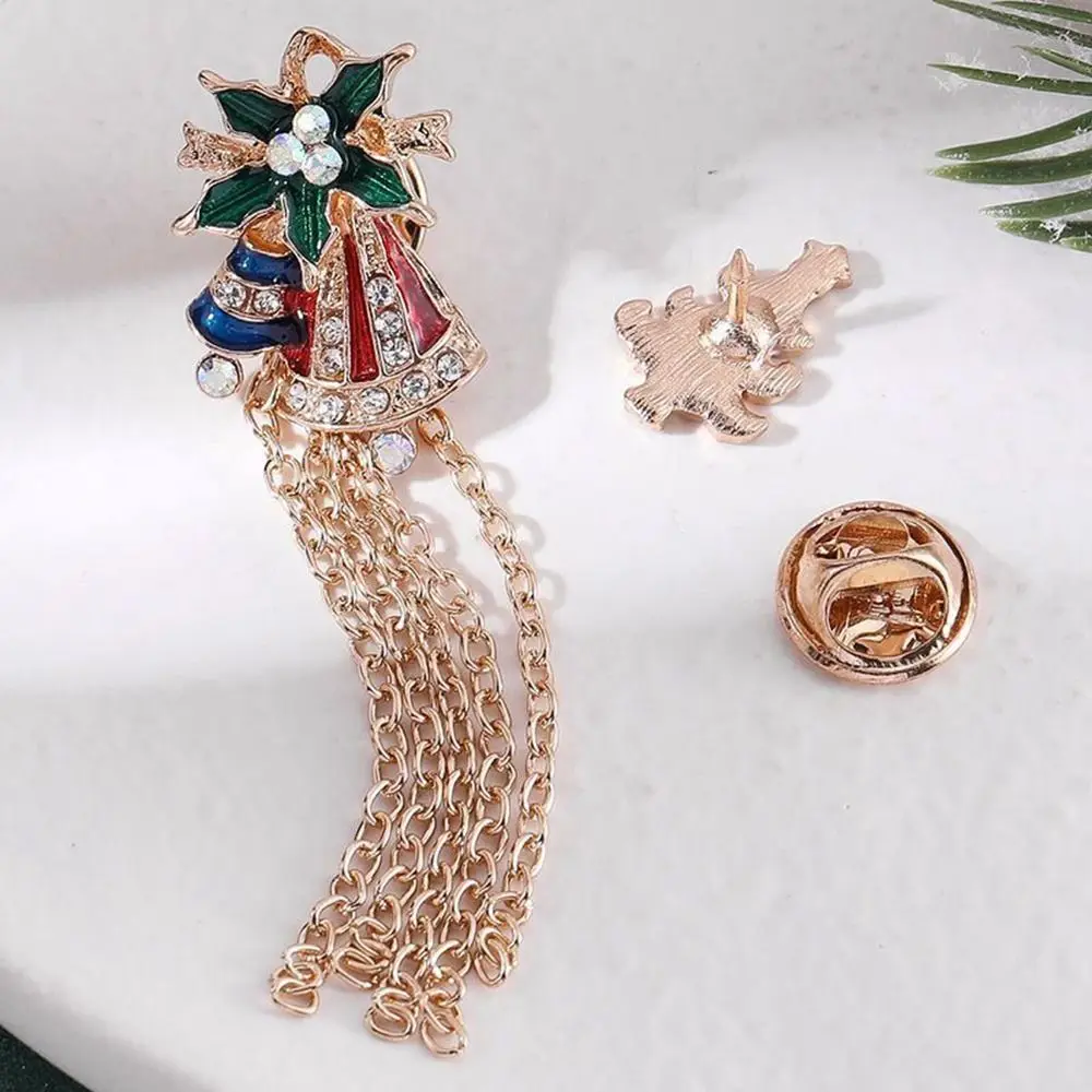 Santa Claus Chain Pendant Brooch Brooches Jewelry Jewelry Accessories Christmas Brooch Elk Buckle Pin Lapel Pin Brooches