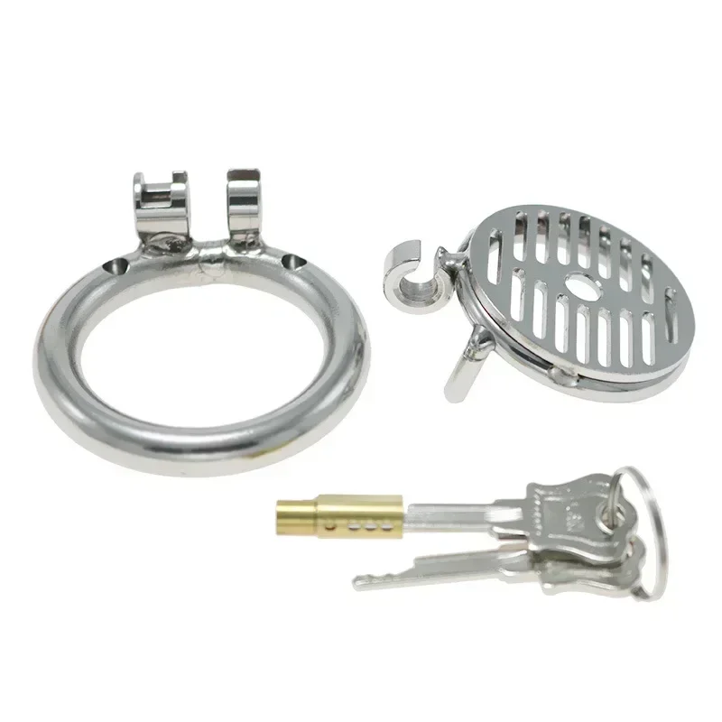 قفل العفة المعدنية المثيرة عبودية العفة جهاز قسطرة الإحليل موسع الجنس لعب الذكور كيس الصفن عبودية قفص القضيب قفل القضيب