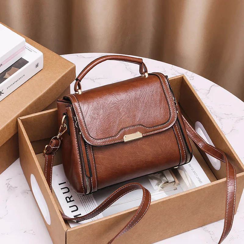 

Women's 2025 Trend Pu Leather Shoulder Bags Ladies Hand Shoulder Bag Soft Leather Ladies Shoulder Messenger Bag Bolsas De Mujer