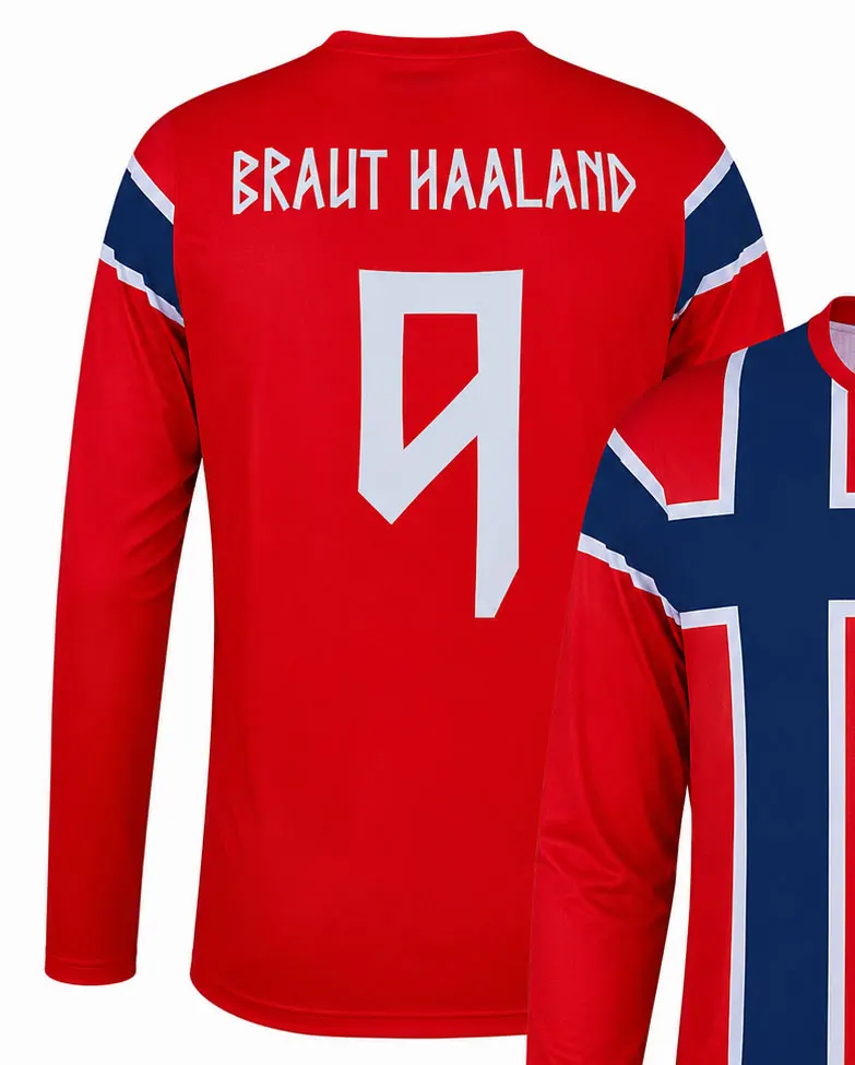 2026 Elring Haaland Memorial Fan Football Jersey Men's Long-Sleeved Casual Sports T-Shirt Men's Shirt Women's T-Shirt streetwear