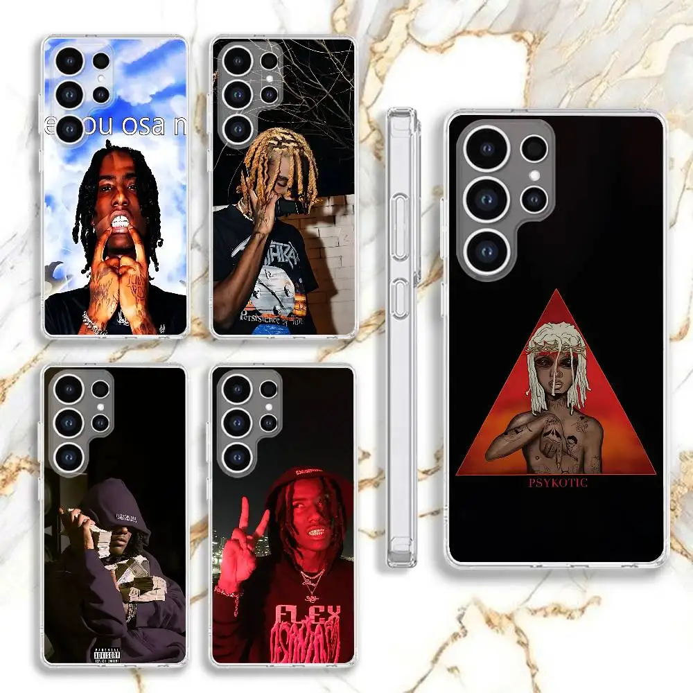 O-OsamaSon Psykotic Phone Case For Samsung Galaxy S24 S22 S25 S23 S21 S10 S9 Ultra Plus 5G Clear Cover
