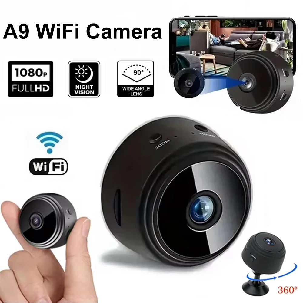 A9 WiFi Mini Camera Wireless 1080P HD Camera Night Security Protection IP Camera Video Surveillance Cameras For Infants And Pets