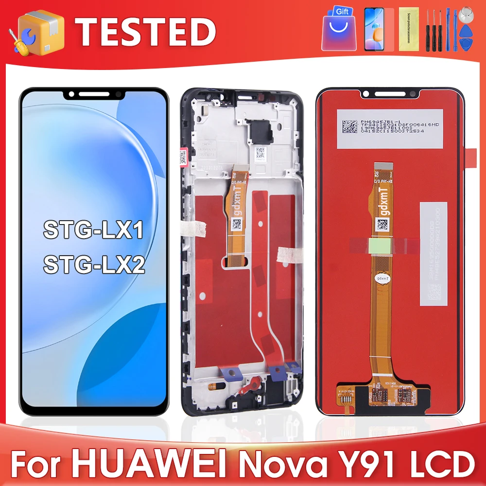 

6,95 ''для HUAWEI Nova Y91 для NovaY91 STG-LX1 STG-LX2 ЖК-дисплей с сенсорным экраном и дигитайзером в сборе