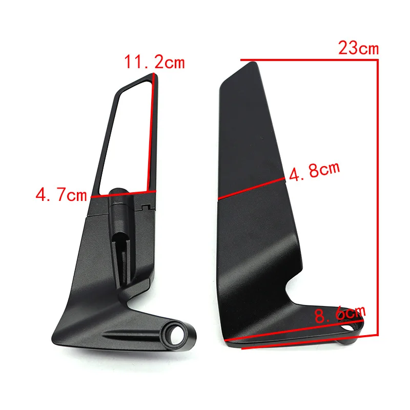 For SUZUKI GSR750 GSR600 GSR400 GSR 750 600 400 Accessories Motorcycle Mirrors Stealth Winglets Mirror Rotate Adjustable