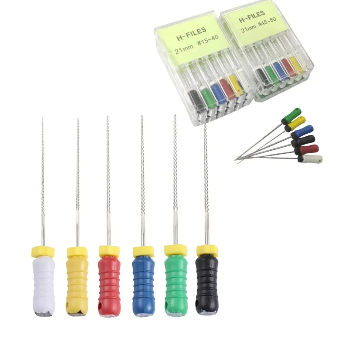 AG 10Pack Dental Tools Root Cannal Endo K File 21mm 25mm 31mm Stainless Steel Endodontic Instruments Dentist Treatment Tools