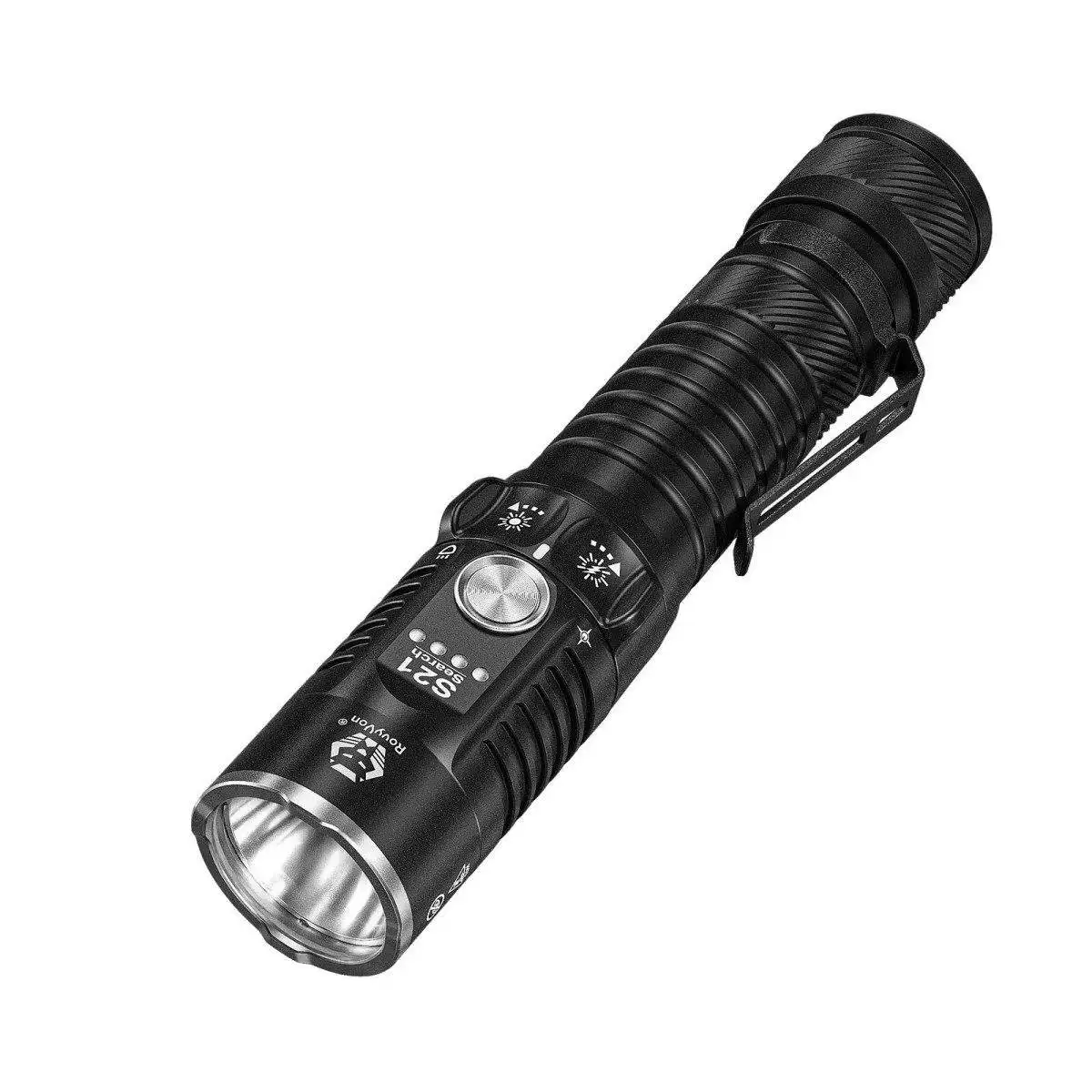 RovyVon S21 Compact Search Flashlight 3000 Lumens EDC Search Torch Light Rechargeable Flashlights