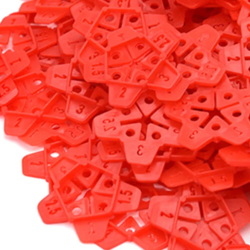 Pro-level 5In1 50Pcs Tile Spacers Clips for Perfect Ceramic Leveling