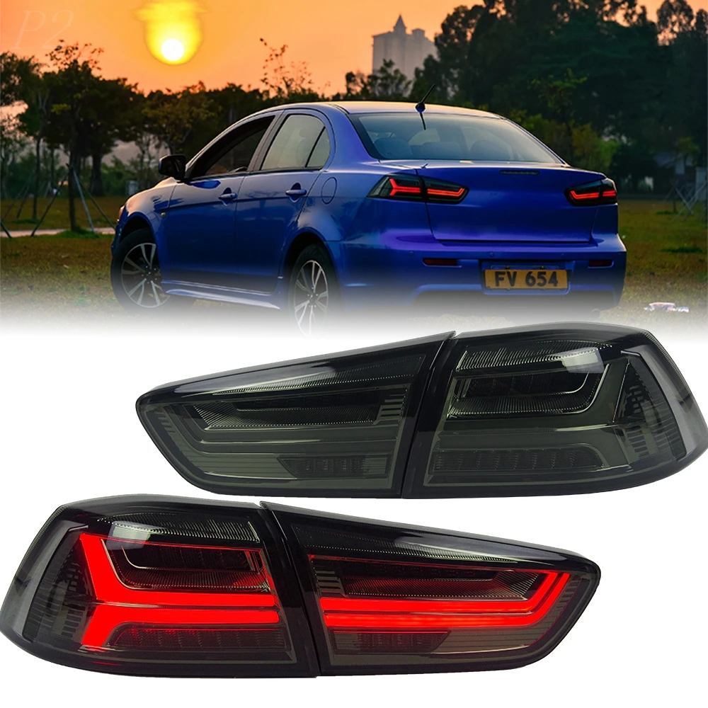 Tail Light For Mitsubishi Lancer EX 2008-2017 автомобильные товары Rear Lamp Hella LED Lights Car Accessories EVO Taillights