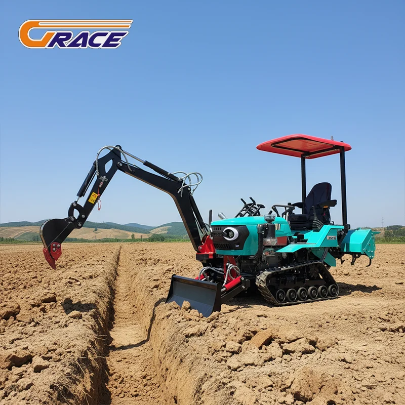 

Customized Mini Crawler Tractor 25HP EPA Approved Waterproof Garden Tractor Fast Shipping Supply