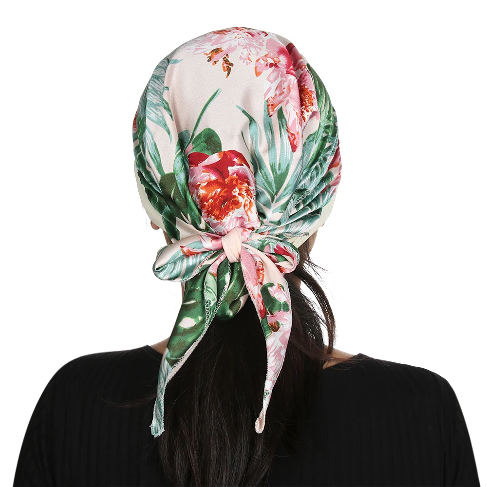 Adjustable Elastic Printed Pre-Tied Chemo Pirate Cap Hair Loss Hat Cancer Head Scarf Muslim Turban