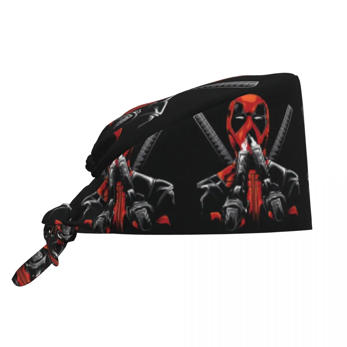Gorro Quirúrgico Personalizado con Diseño de Deadpool, Gorro de Médico con Estampado de Héroe de Dibujos Animados, Gorro Clásico de Cómic para Hombres y Mujeres, Gorro de Chef