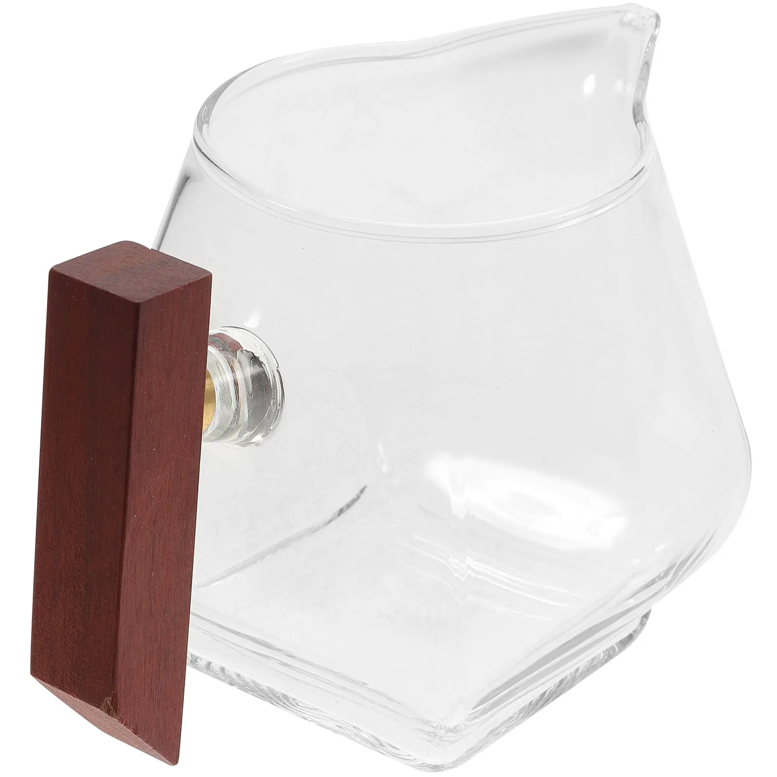 

Elegant Glass Gravy Boat Sauce Dispenser Dripless Pour Spout for Hot Cold Gravies Salad Dressings Broth Kitchen