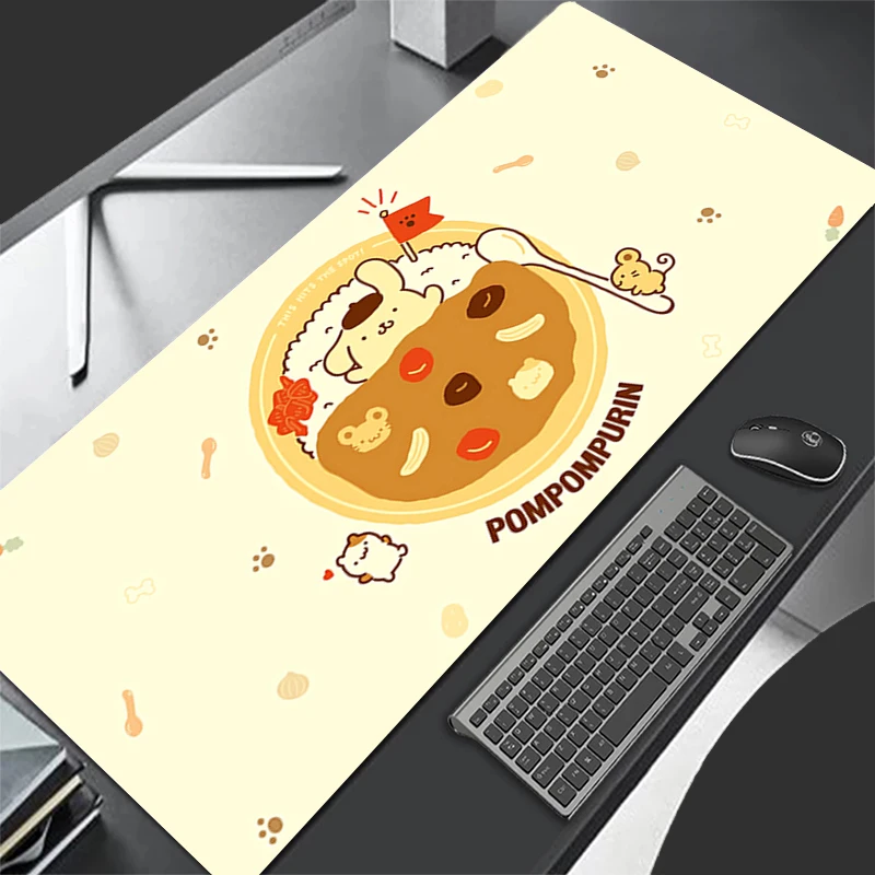 أنيمي P-pompurin ماوس الوسادة ألعاب لوحة المفاتيح مكتب ماوس حصيرة السجاد المطاط Tapis Souris الألعاب رائعة دفتر الكمبيوتر ماوس