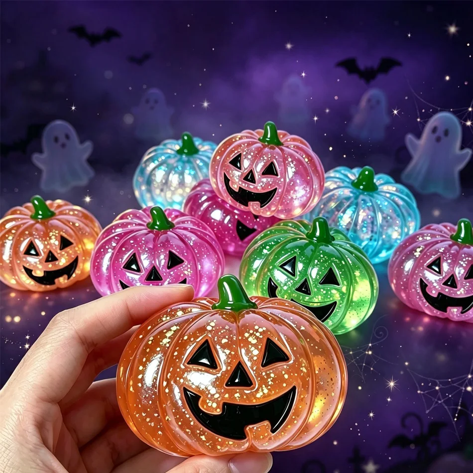 Glitter Pumpkin Squishy Balls – detail image 6