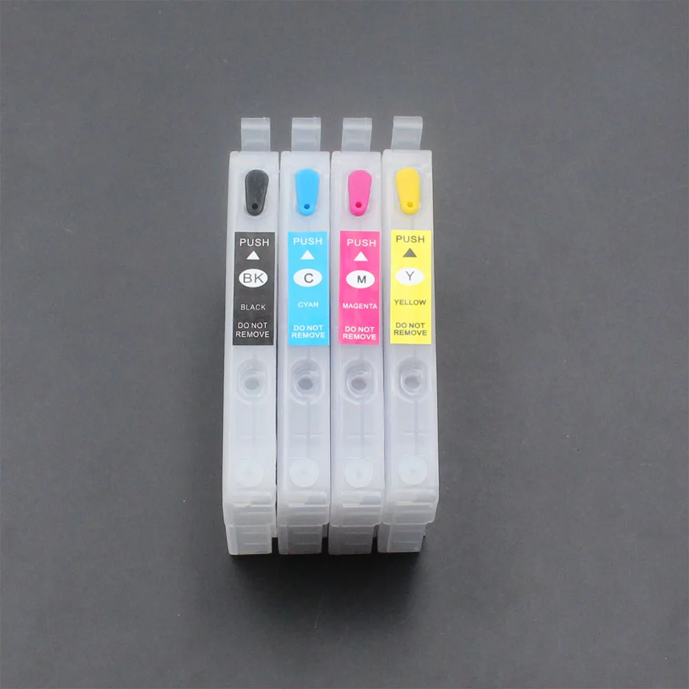 802 802XL Refillable Ink Cartridge for Epson Workforce WF-4720 WF-4730 WF-4734 WF-4740 EC-4020 EC-4030 EC-4040 No Chip