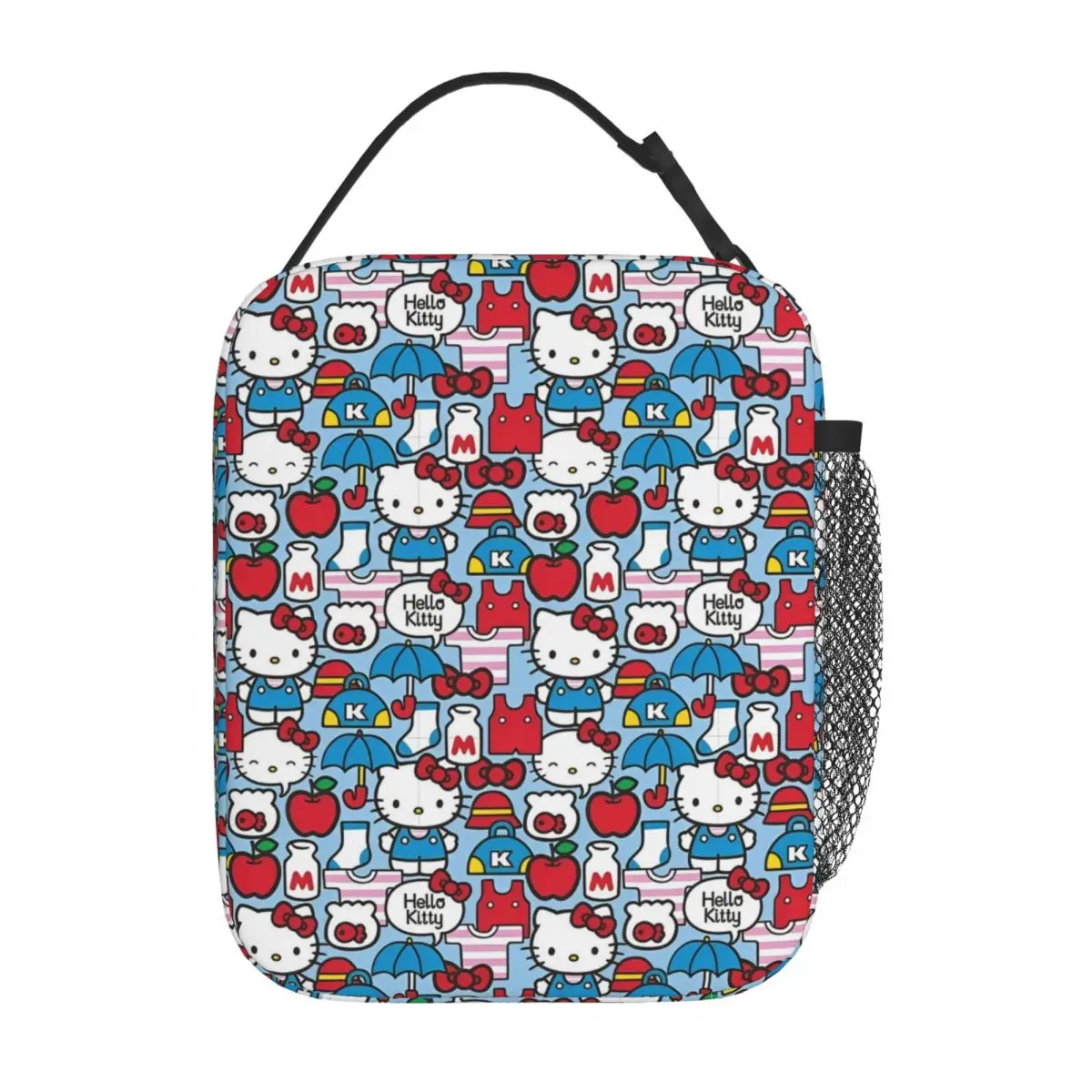 Cartoon Cute Hello Kitty Insulated Lunch Bags Leakproof HelloKitty Lunch Container Thermal Bag Tote Lunch Box Travel Bento Pouch