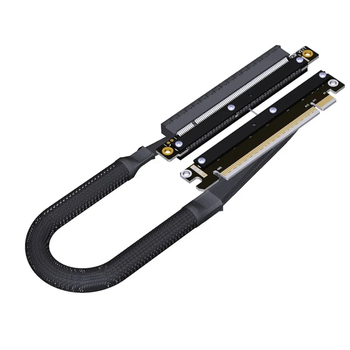 HDL ADT-K33UF K33UR PCIe 5.0 X16 Dual Reverse Cable 512Gbps High Speed for RTX 50 RX 90xx Series GPUs 20CM K33UF-TR