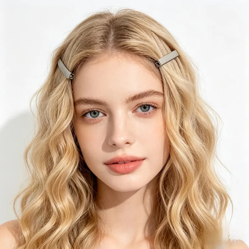 6pcs Y2K Metal Hair Clips, Sweet Cool Bangs Hairpins, Minimalist Forehead Hair Clips, Makeup Styling Hair Accessories